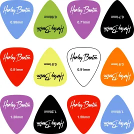 harley-benton-kostki-gitarowe-058-15mm-nylon-mix-zestaw-uniwersalny-12szt