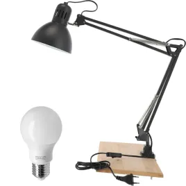 lampa-biurkowa-na-biurko-stol-6cm-regulowana-szary-ikea-tertial-zarowka-e27