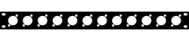 panel-maskujacy-zaslepka-8-gniazd-xlr-rack-19-1u-aluminium-thon-12xlr