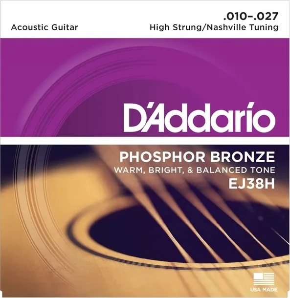 Struny do gitary akustycznej akustyka Phosphor Bronze Daddario EJ38H 10-27