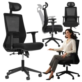 fotel-biurowy-obrotowy-ergonomiczny-regulacja-wysokosci-zaglowek-siateczka