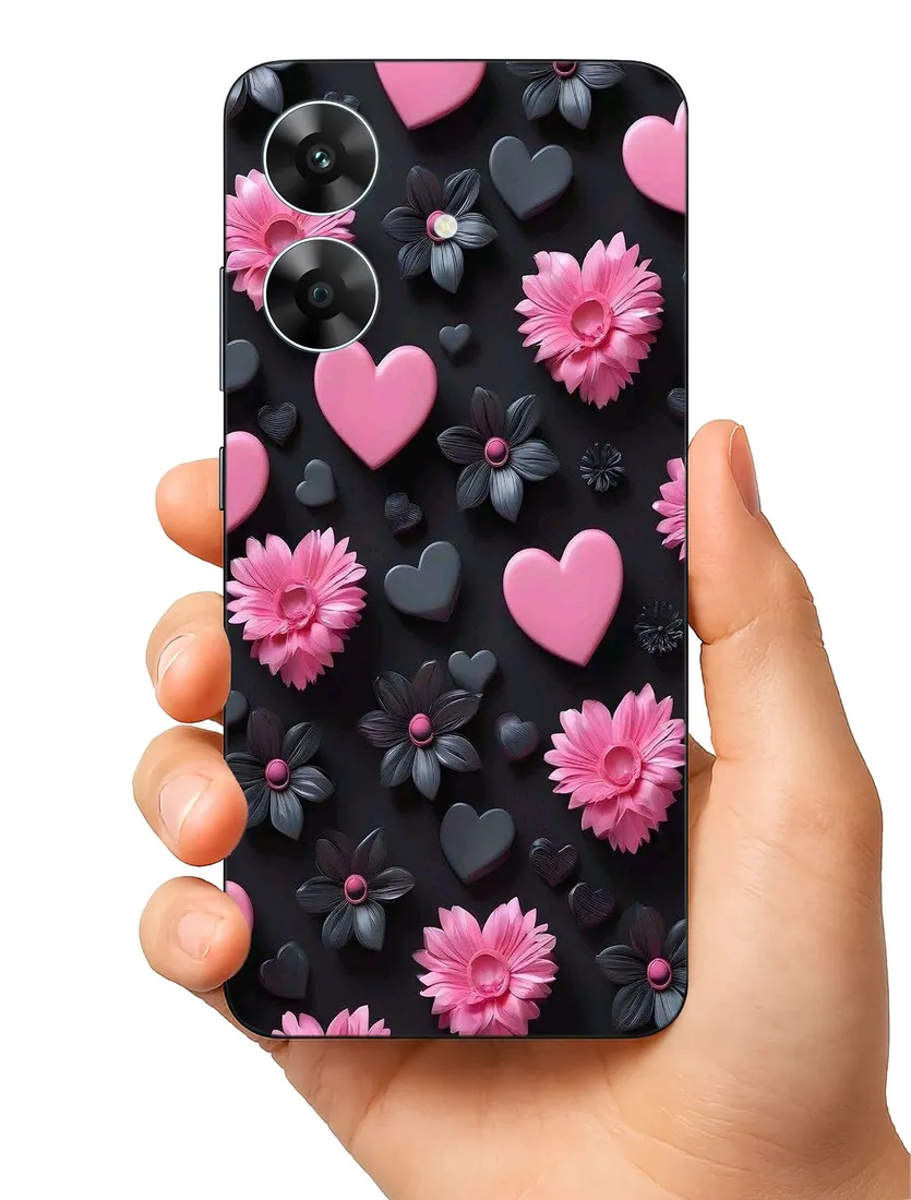 etui-case-do-realme-note-60-serca-milosc-wzorki