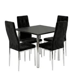 zestaw-stol-lugano-80x80-blat-czarny-nogi-chrom-4-monako-czarne-welur