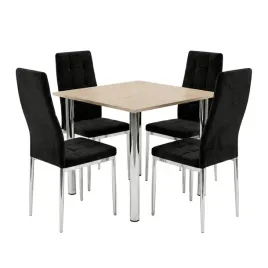zestaw-stol-lugano-80x80-blat-sonoma-nogi-chrom-4-monako-czarne-welur