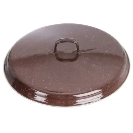 pokrywka-emaliowana-brazowa-brown-32-cm
