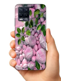 etui-case-do-realme-8-8-pro-kamienie-liscie-wzorki