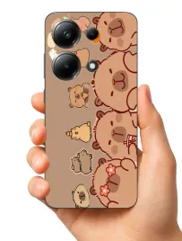 etui-case-do-poco-m6-pro-kapibary-lisy-zwierzeta