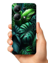 etui-case-do-poco-m6-pro-piora-liscie-wzorki
