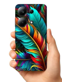 etui-case-do-poco-m6-pro-piora-liscie-wzorki