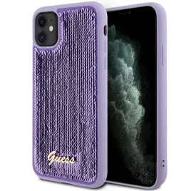 guess-guhcn61psfdgsu-iphone-11-xr-6-1-fioletowy-purple-hardcase-sequin-s
