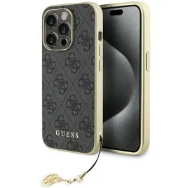 guess-guhcp15lgf4ggr-iphone-15-pro-6-1-szary-grey-hardcase-4g-charms-colle