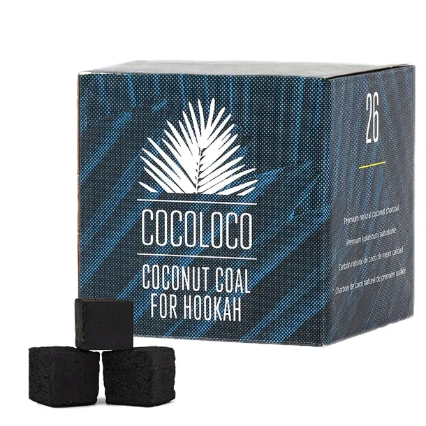 WĘGIEL KOKOSOWY DO SHISHY COCOLOCO 1kg 26mm shisha węgielki kokosowe