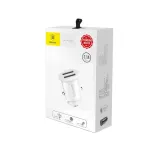 baseus-ladowarka-samochodowa-grain-2x-usb-31a-biala-kolor-bialy