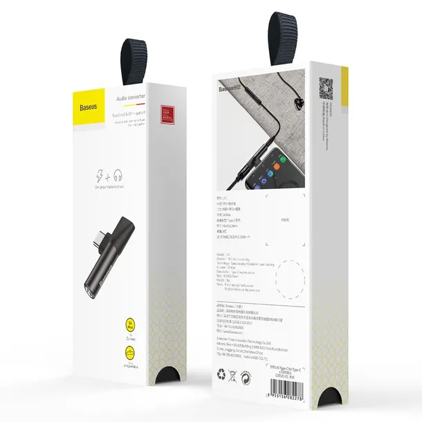 baseus-adapter-l41-usb-c-do-usb-c-jack-35-mm-czarny-stan-nowy-marka-baseus