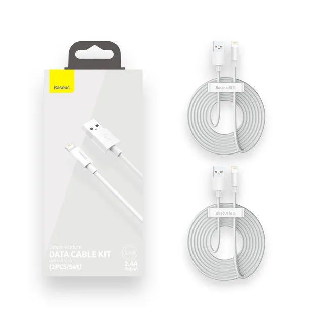 baseus-kabel-simple-wisdom-usb-lightning-15-m-24a-bialy-2-szt-stan-nowy-marka-baseus