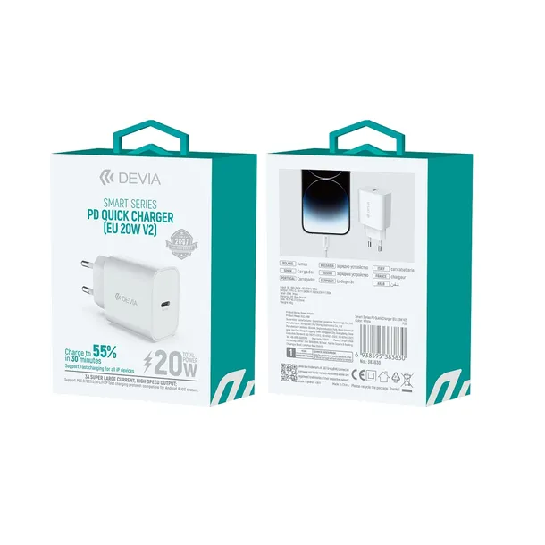 devia-ladowarka-sieciowa-smart-pd-1x-usb-c-20w-biala-marka-devia