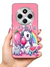 etui-case-do-xiaomi-redmi-14c-zyrafy-zolwie-jednorozce-dino