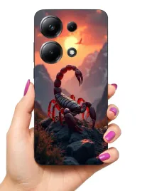 etui-case-do-poco-m6-pro-pajaki-rekiny-skorpiony-wilki