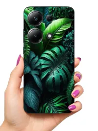 etui-case-do-poco-m6-pro-piora-liscie-wzorki