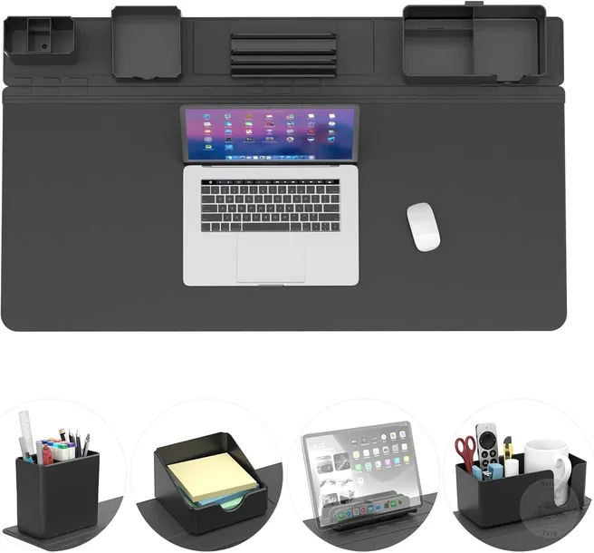 ORGANIZER MATA NA BIURKO 5W1 Z PODKŁADKĄ 80 X 35 CM MAGNETYCZNY KOSZYKI