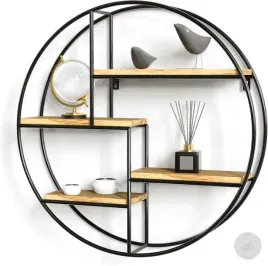 okragly-regal-z-4-polkami-sciennymi-polka-scienna-industrialny-salon