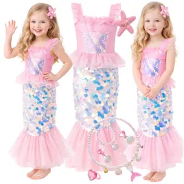 stroj-syrenka-arielka-sukienka-mala-syrenka-kostium-akcesoria-110-116