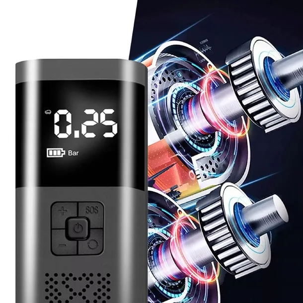 akumulatorowa-pompka-elektryczna-mini-kompresor-samochodowy-flashlight-sos-stan-nowy-wydajnosc-efektywna-32-l-min