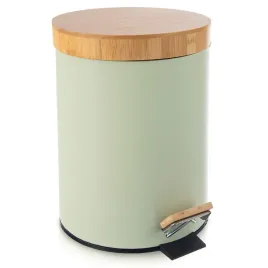 kosz-na-smieci-metalowy-z-pedalem-zielony-greenish-5-l