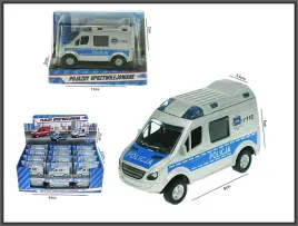 auto-metalowe-mini-van-policja