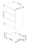 komoda-k60-3sz-clp-bialy