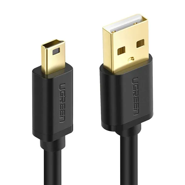 kabel-usb-2-0-ugreen-us13210355b-meski-mini-usb-1m-czarny-kolor-czarny