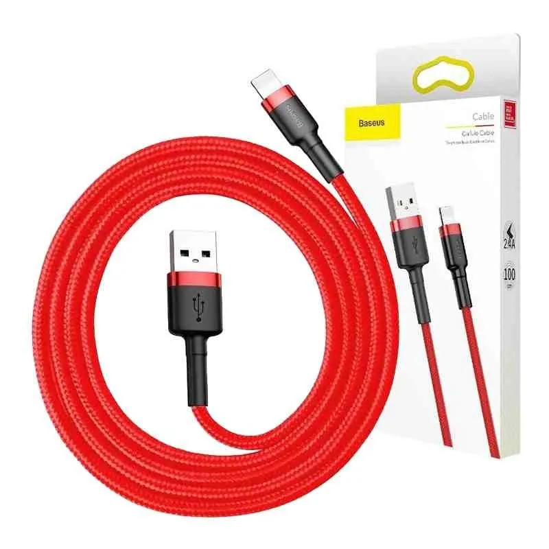 kabel-lightning-usb-baseus-cafule-24a-0-5m-czerwony-stan-nowy