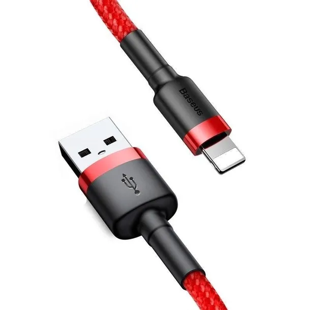 kabel-lightning-usb-baseus-cafule-24a-0-5m-czerwony-kolor-czerwony