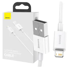 kabel-usb-do-lightning-baseus-superior-series-2-4a-0-25m-bialy