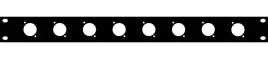 panel-maskujacy-zaslepka-8-gniazd-xlr-rack-19-1u-stal-thon-8xlr