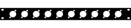 panel-maskujacy-zaslepka-10-gniazd-xlr-rack-19-1u-aluminium-thon-10xlr