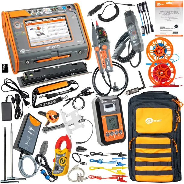 Zestaw Miernik MPI-540-PV Start Solar Oprogramowanie PE6 Tester P-5 Sonel