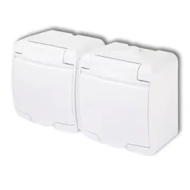 gniazdo-elektryczne-podwojne-natynkowe-2x-230v-hermetyczne-z-klapka-biala