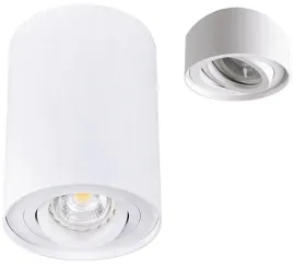 lampa-sufitowa-led-oprawa-ruchoma-tuba-spot-bord-10w-gu10-biala-kanlux