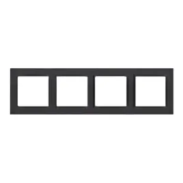 simon-10-ramka-poczworna-4-krotna-uniwersalna-pion-poziom-cr4-49-czarny-mat