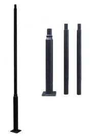 slup-oswietleniowy-maszt-do-latarni-lampy-skladany-sr-60mm-3m-stal-czarny