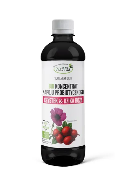 Probiotyk BIO Koncentrat Czystek Dzika Róża 500ml Odporność NatVita