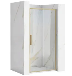 drzwi-prysznicowe-zlote-120cm-przesuwne-do-wneki-rea-rapid-slide-gold-brush