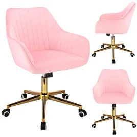 eleganckie-krzeslo-corum-obrotowe-biurowe-do-biura-fotel-rozowe-jumihome