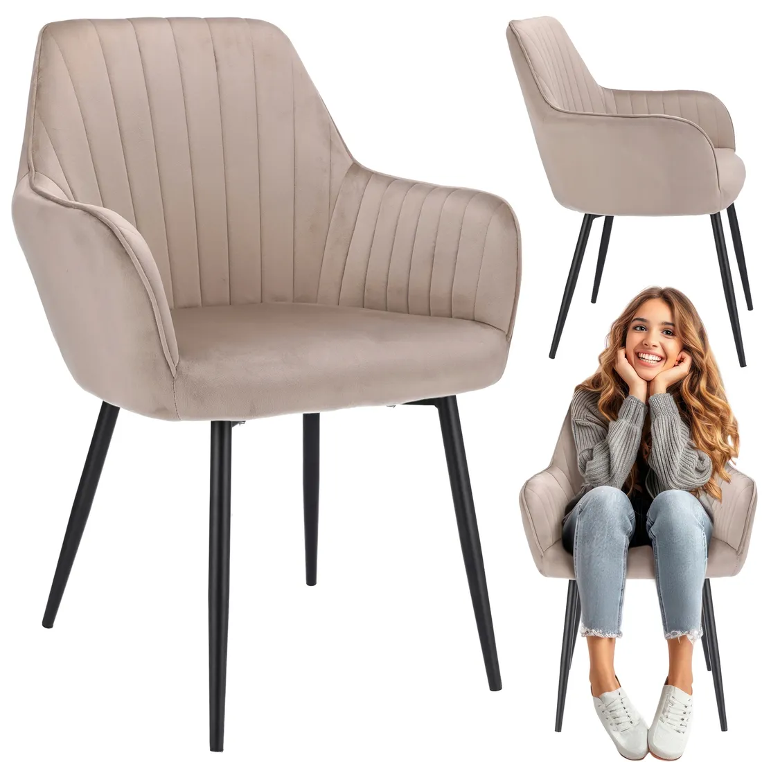 krzeslo-cora-bezowe-stan-nowy