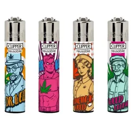 4-x-zapalniczka-gazowa-clipper-family-weed-cala-kolekcja