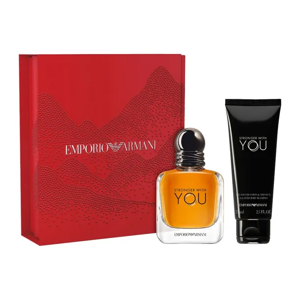 Giorgio Armani Stronger With You zestaw woda toaletowa spray 50ml żel pod
