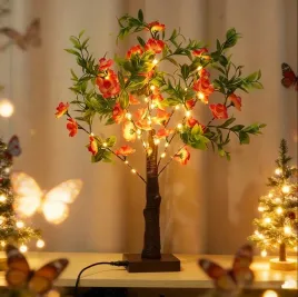 lampka-lampa-led-drzewko-drzewo-rozane-liscie-roze-bonsai-prezent-kobiet