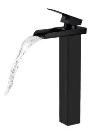 czarna-matowa-bateria-lazienkowa-umywalkowa-wysoka-wodospadowa