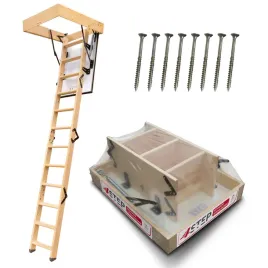 schody-strychowe-4step-greenline-90x55-35mm-105w-m2k-wylaz-wkrety-gratis